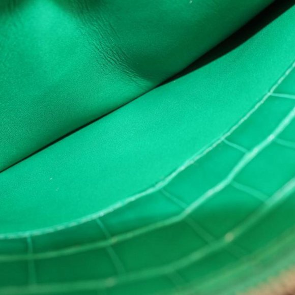 Chanel Ultra Rare Emerald Green Alligator Wallet on Chain SHW WOC 46cz414s - Picture 12 of 12